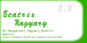 beatrix magyary business card
